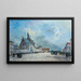 De kerkplein - Johan Barthold Jongkind — ingelijst kunstwerk aan de muur