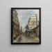 La Rue Saint-Jacques Parijs - Johan Barthold Jongkind — ingelijst kunstwerk aan de muur