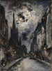 La Rue Saint-Séverin actuel 5e arrondissement - Johan Barthold Jongkind — weergave van het kunstwerk