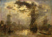 De molens van Rotterdam - Johan Barthold Jongkind — weergave van het kunstwerk