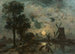 Moulins au clair de lune à Schiedam - Johan Barthold Jongkind — weergave van het kunstwerk