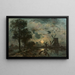 Moulins au clair de lune à Schiedam - Johan Barthold Jongkind — ingelijst kunstwerk aan de muur