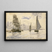 Haven van Honfleur - Johan Barthold Jongkind — ingelijst kunstwerk aan de muur