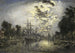 Rotterdam bij maanlicht - Johan Barthold Jongkind — weergave van het kunstwerk