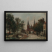 Scene in Delft - Johan Barthold Jongkind — ingelijst kunstwerk aan de muur