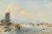 Winterlandschap in Nederland - Johan Barthold Jongkind — weergave van het kunstwerk