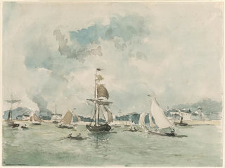 Johan Barthold Jongkind - The Port of Honfleur.webp