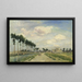 Het jaagpad - Johan Barthold Jongkind — ingelijst kunstwerk aan de muur