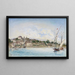Uitzicht op het Meer van Genève in Nyon - Johan Barthold Jongkind — ingelijst kunstwerk aan de muur