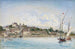 Uitzicht op het Meer van Genève in Nyon - Johan Barthold Jongkind — weergave van het kunstwerk
