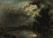 Uitzicht op Overschie bij maanlicht - Johan Barthold Jongkind — weergave van het kunstwerk