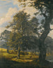 Het dierenpark bij Kopenhagen - Johan Christian Dahl — weergave van het kunstwerk