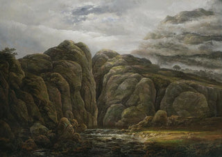 Johan Christian Dahl - Norwegian Mountain Landscape.webp