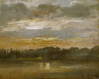 Johan Christian Dahl - The Elb in the Evening.webp