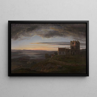 Johan Christian Dahl - The ruined Church at Avaldsnes at Karmy.webp