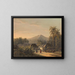 Feest van het dorpje bij de berg Ardjoeno - Johan Conrad Greive — ingelijst kunstwerk aan de muur