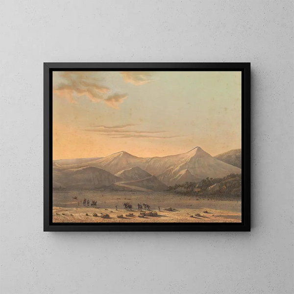 Mont Bromo - Johan Conrad Greive — framed artwork on a wall