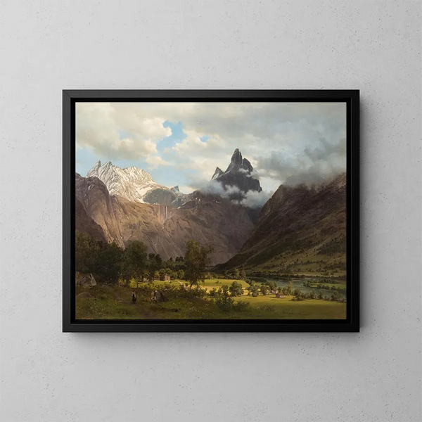 Landscape Painting of Romsdalen - Johan Fredrik Eckersberg — framed artwork on a wall