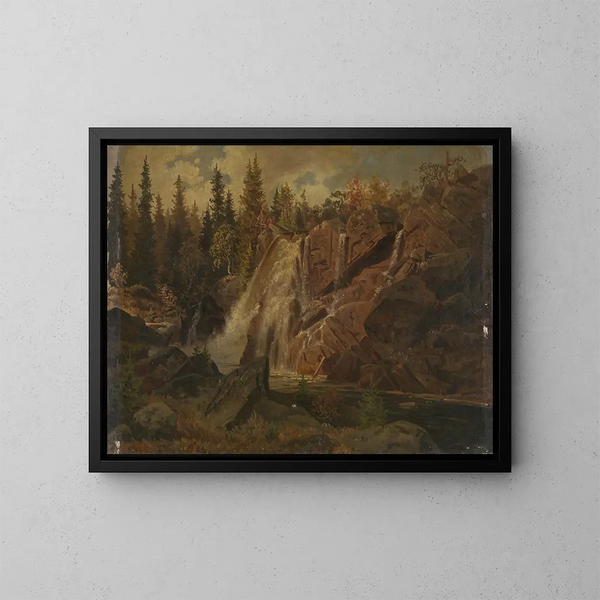 Norwegian Landscape Painting - Johan Fredrik Eckersberg — framed artwork on a wall