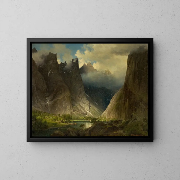Vallée de Romsdalen - Johan Fredrik Eckersberg — framed artwork on a wall