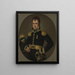 Carl von Dannfelt 1773-1841 officier adjudant - Johan Gustaf Wiström — ingelijst kunstwerk aan de muur
