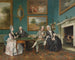 De familie Dutton in de woonkamer van Sherborne Park, Gloucestershire - Johan Joseph Zoffany — weergave van het kunstwerk