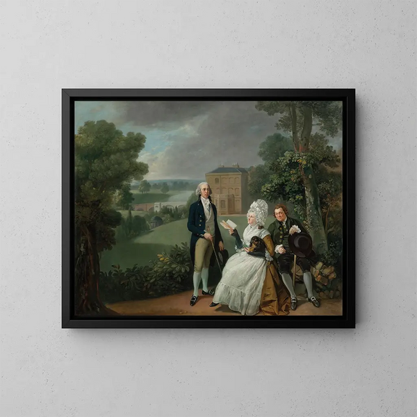 La famille Sayer de Richmond - Johan Joseph Zoffany — framed artwork on a wall