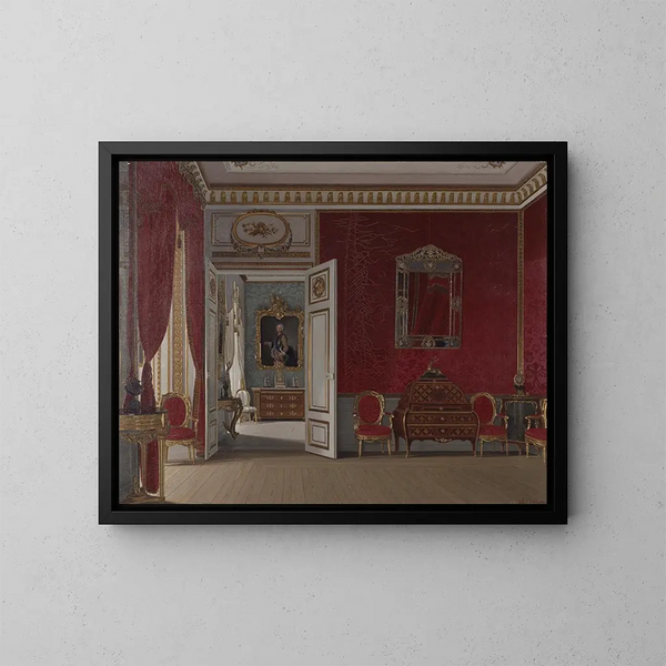 Kasteel van Gripsholm - Johan Robert Nilsson — ingelijst kunstwerk aan de muur