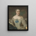Hedvig Charlotta Nordenflycht 1718–1763 - Johan Stålbom — ingelijst kunstwerk aan de muur