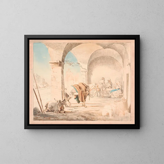 Johan Thomas Lundbye - Scene fra et osteri.webp