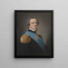 Ludwig Manderström 1806–1873 - Johan Vilhelm Gertner — ingelijst kunstwerk aan de muur
