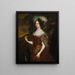 Portret van een dame - Johan de la Rocquette — ingelijst kunstwerk aan de muur
