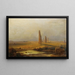 Uitzicht op een ruïneuze aquaduct - Johann Rudolf Buhlmann — ingelijst kunstwerk aan de muur