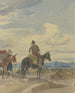 Landbouwersschilderij te paard en muilezel uit het Romeinse platteland - Johann Adam Klein — weergave van het kunstwerk