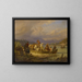 Van de ruiters die van een schip afstappen - Johann Adam Klein — ingelijst kunstwerk aan de muur