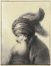 van een oude man met baard en turban met twee lange veren in profiel links - Johann Andreas Benjamin Nothnagel — weergave van het kunstwerk