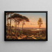 van Dresde bij zonsondergang - Johann Anton Castell — ingelijst kunstwerk aan de muur
