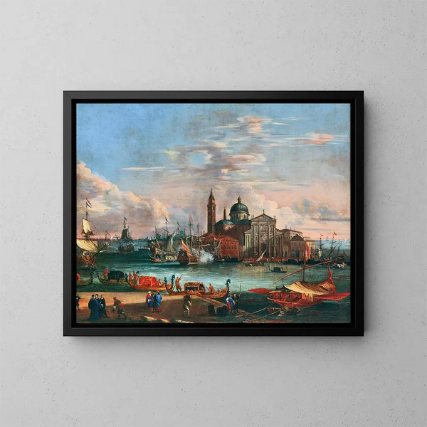 San Giorgio Maggiore, Venice - Johann Anton Eismann — framed artwork on a wall