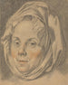 Hoofd van een matrone - Johann Anton Tischbein — weergave van het kunstwerk