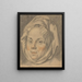 Hoofd van een matrone - Johann Anton Tischbein — ingelijst kunstwerk aan de muur
