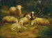 Moutons - Johann Baptist Hofner — weergave van het kunstwerk