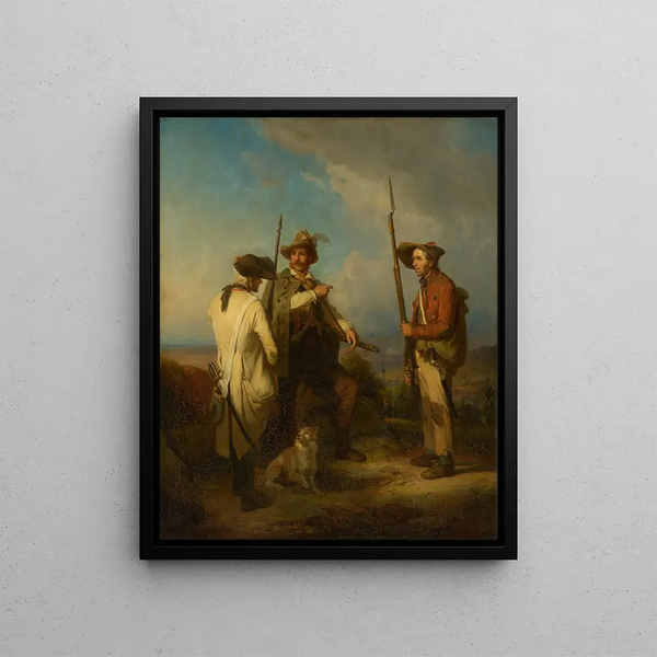 an irregular badois with its two arrangements - Johann Baptist Kirner — framed artwork on a wall
