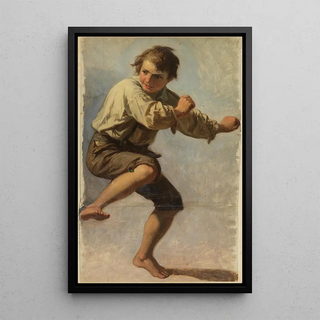 Johann Baptist Kirner - Bauernjunge in Abwehrstellung.webp