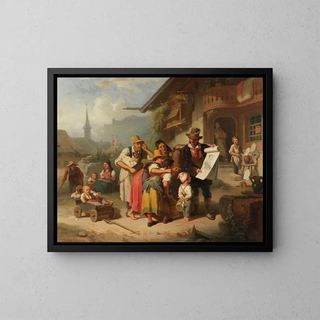 Johann Baptist Kirner - Dorfszene aus dem Schwarzwald.webp