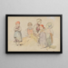 van Cinq enfants paysans de la Forêt-Noire - Johann Baptist Kirner — ingelijst kunstwerk aan de muur