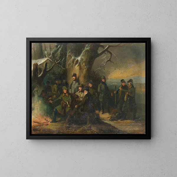 Hunting grand-ducal - Johann Baptist Kirner — framed artwork on a wall