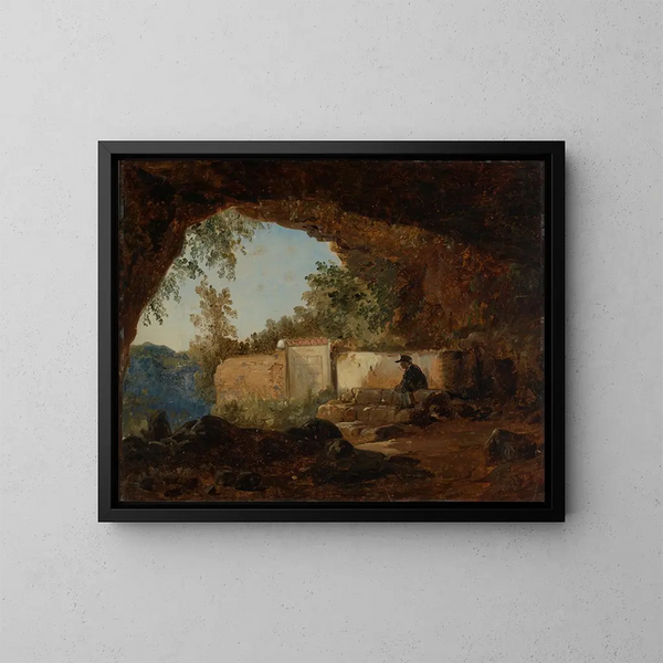 Grotte - Johann Baptist Kirner — framed artwork on a wall