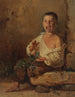 van een Italiaans jongetje dat op een stenen plaat zit te schreeuwen, klappend in zijn handen - Johann Baptist Kirner — weergave van het kunstwerk