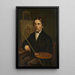 Autoportrait - Johann Baptist Laule — ingelijst kunstwerk aan de muur