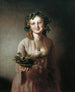 Lexi with grapes - Johann Baptist Reiter — artwork view